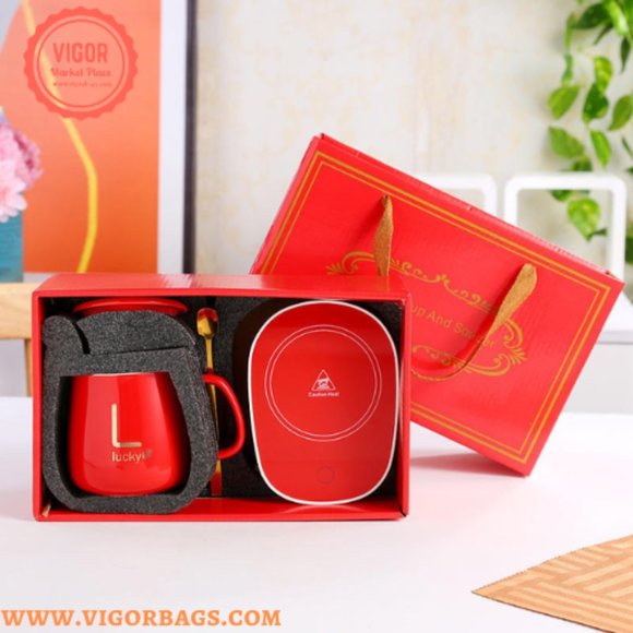 Vacuum Flask Thermos Cup & Luxury Coffee Mug Table Top USB Charging Combo Pack - Picture 9 of 12